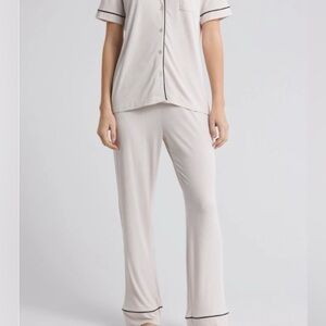 Nicole Miller Cream 3 Piece Pajama Set